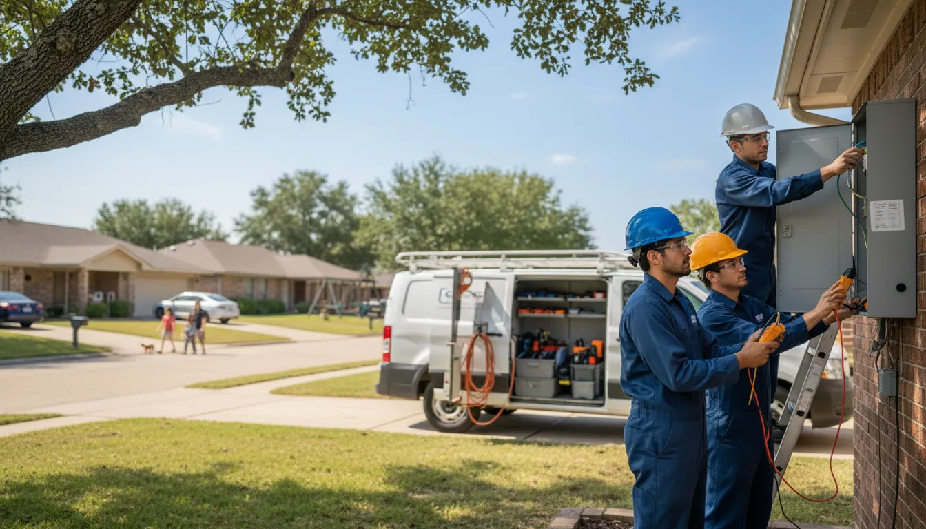 Certified electrician providing emergency electrical services in Mcfarlan, NC